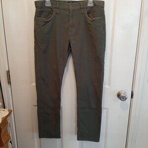 J. Crew SLIM Fit Flex Jeans; Olive Green; EUC; Tag says 33 Waist, 30 Length